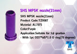 SHS CNC 7075 air nozzle for MP5K AEG (21.00mm) - TZ0087