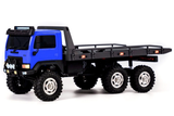 Hobby Plus CR18P Blue Arktos 1/18 Scale 6x6 Flatbed Truck - RTR - Blue