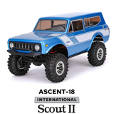 Redcat Ascent-18 International Scout II - 1/18 Brushed Rock Crawler RTR - Blue