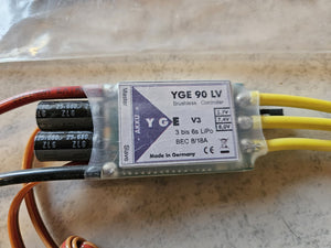 YGE  Brushless 90LV V3(3-6S) ESC with BEC