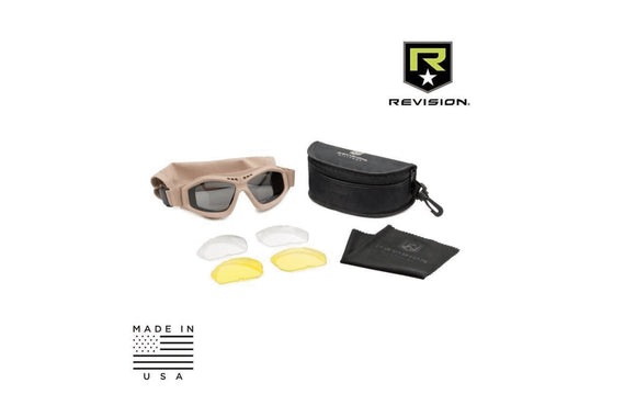 revision ballistic goggles Revision Military Bullet ANT Tactical Goggle Deluxe Tan (3 Lens Kit) – Tiger Tactical Airsoft