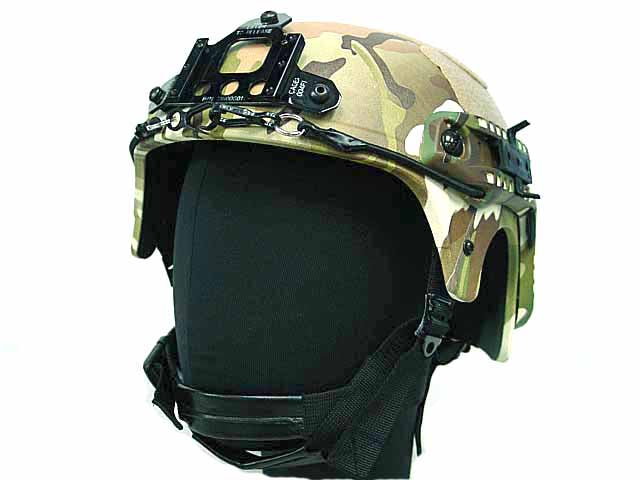 Integrated Ballistic Helmet (IBH) with NVG Mount and Side Rail