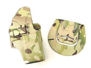 Army Force - CQC G17/22/31 RH Pistol Paddle & Belt Holster - Multicam