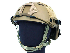 Airsoft FAST Carbon Style Helmet - Brown