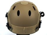 Airsoft FAST Carbon Style Helmet - Brown