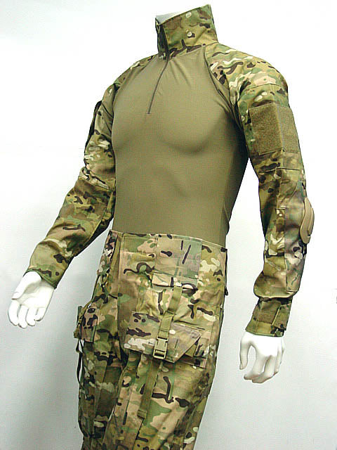Emerson Combat Shirt Uniform w/Built in Elbow Pads Gen I in Multicam