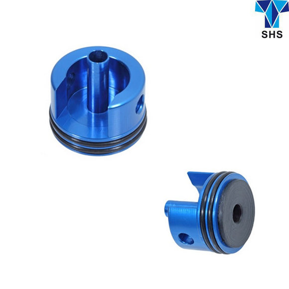 SHS CNC cylinder head for AK (Short type) with rubber mat - Blue - GT0014
