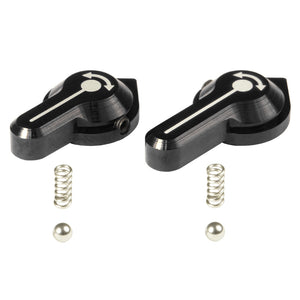 MAXX  - CNC Alu Low Profile Selector Lever (Style A) for VFC SCAR-L/H AEGs in Black Color - MX-SEL007SAB