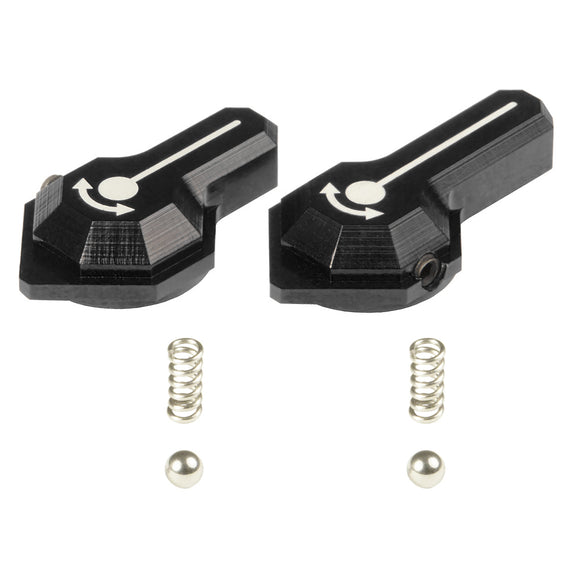 MAXX  - CNC Alu Low Profile Selector Lever (Style B) for VFC SCAR-L/H AEGs in Black Color - MX-SEL007SBB