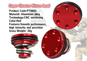 Super Shooter - Aluminum Bearing Piston Head (Red) for AEG - PT0003