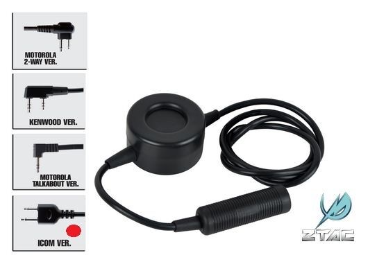 Z-Tactical -TCI Headset PTT for Kenwood (2 pins) - Z114-K2